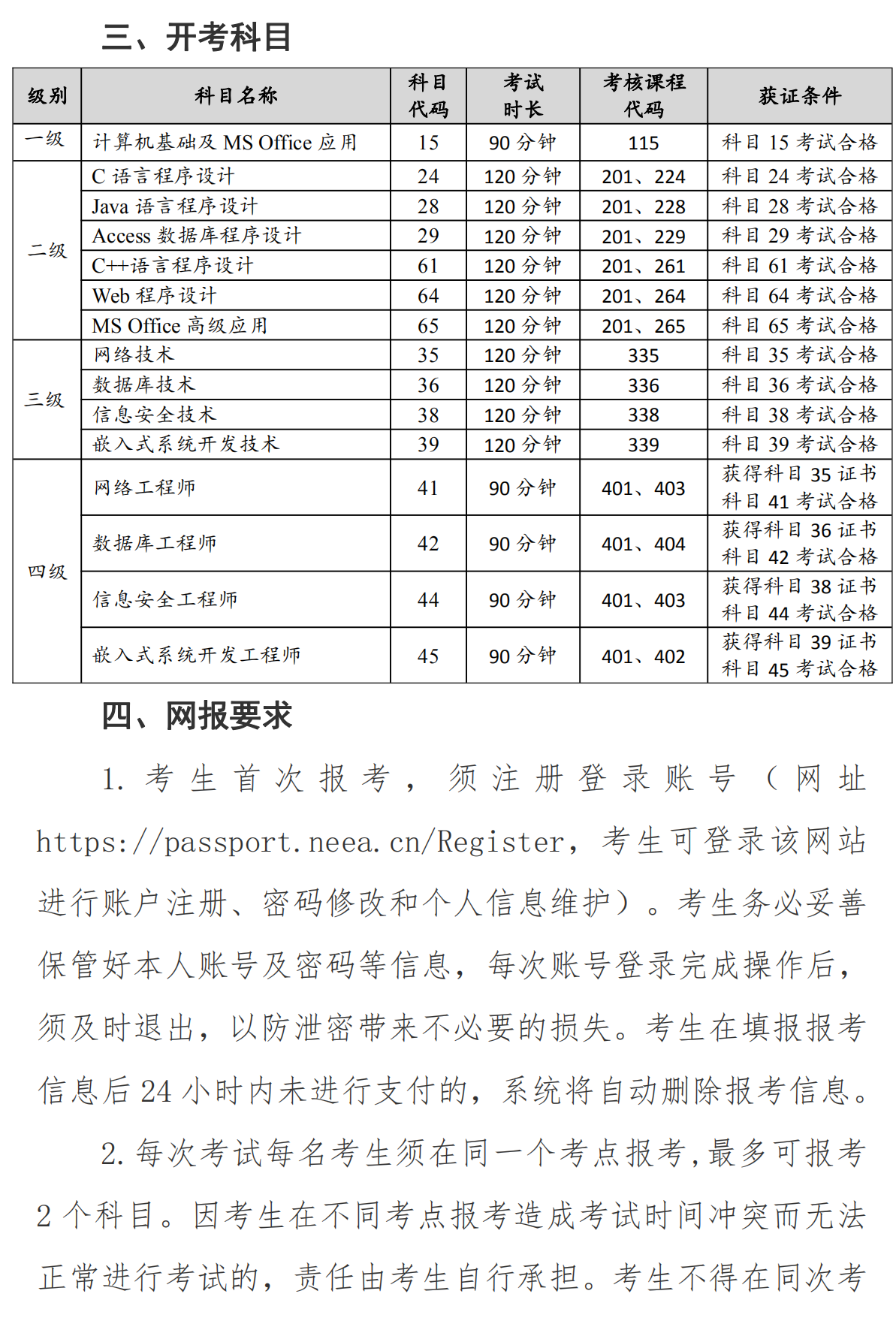 青海省2021年上半年全国计算机等级考试报名公告