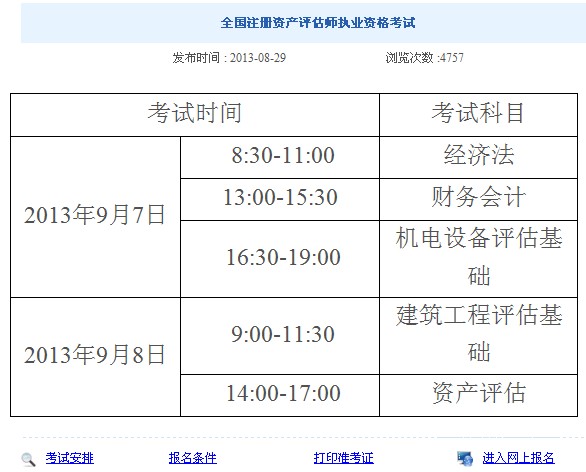 黑龙江2013年注册资产评估师考试准考证打印