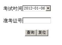 重庆沙坪坝2012年1月自考成绩查询入口
