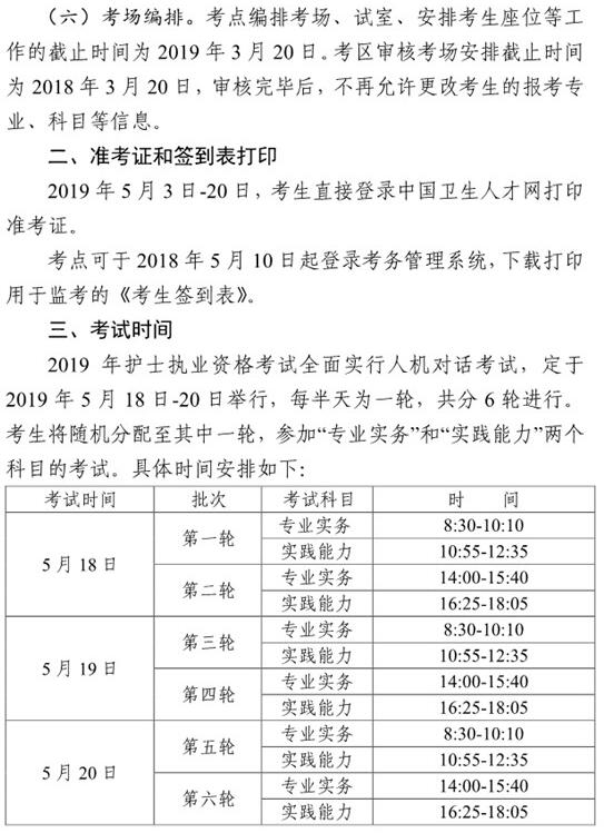 湖南2019年护士执业资格证考试报名官方公告