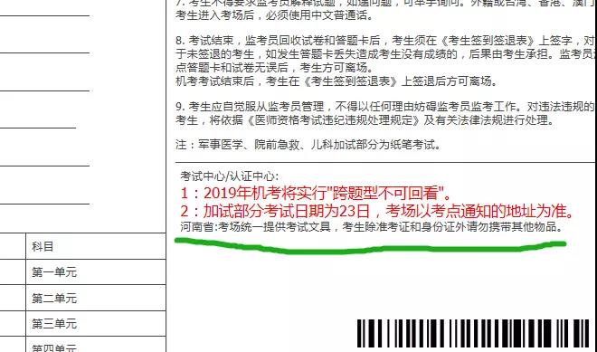 河南考区2019医师资格医学综合笔试准考证打印时间