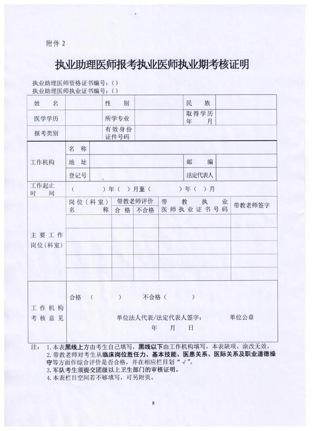 运城河津县2021年医师资格考试现场审核时间公布