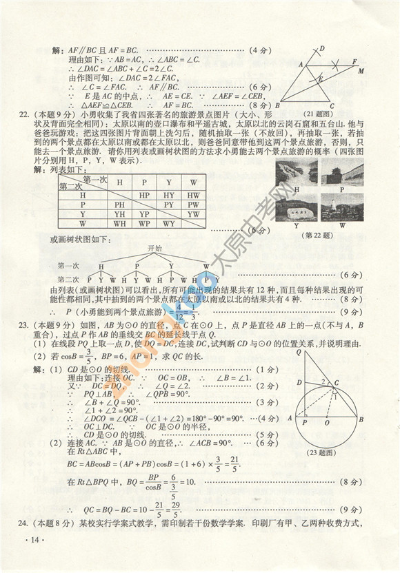 www.fz173.com_2015山西中考数学试题及答案。