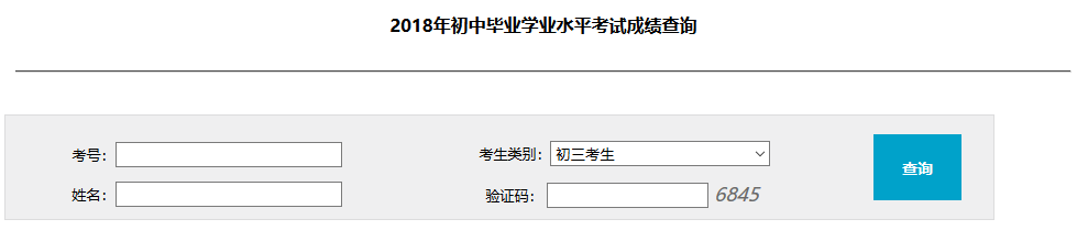 2018年湖南衡阳中考成绩查询入口已开通 点击进入