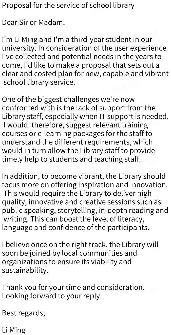 2022年6月英语四级作文真题答案：图书馆建议