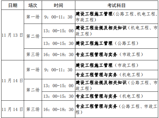 贵州2021年二级建造师第二批考试时间安排