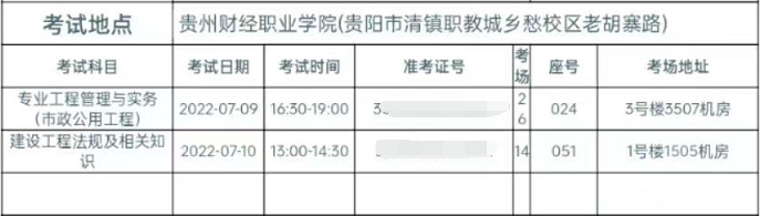 贵州2022年二建7月9-10日仅开考市政、公路、机电专业考试
