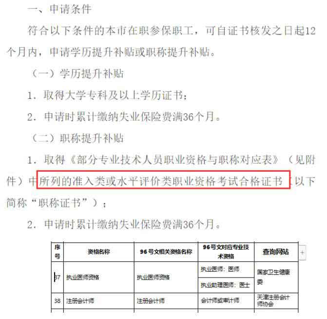 天津市：获得注册会计师证书可直接申请落户！