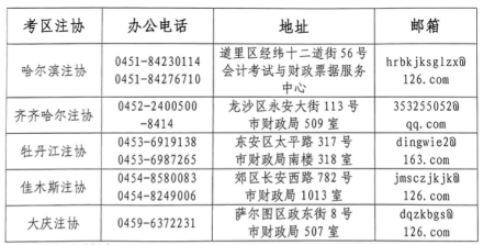 2022年黑龙江省注册会计师全国统一考试报名简章